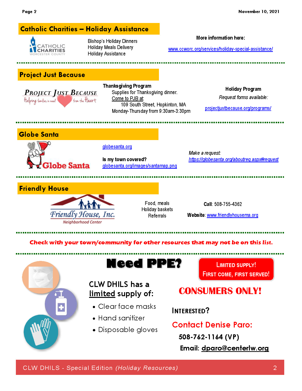 Holiday Resources Page 2