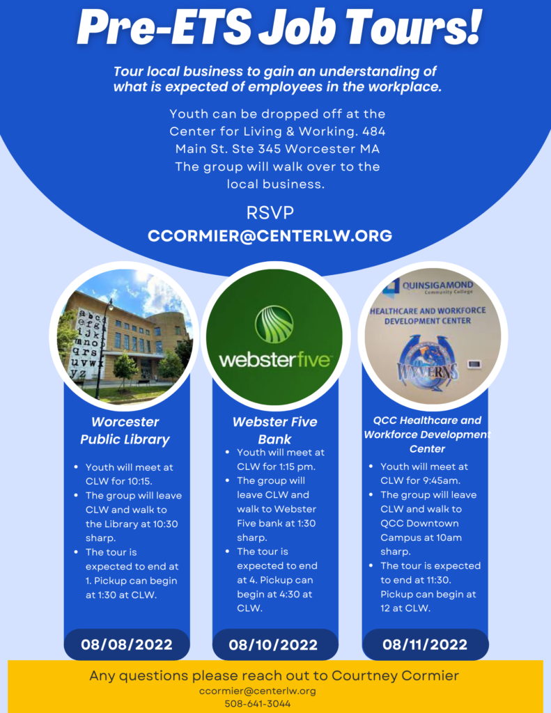 Pre-ETS Job Tours Flyer