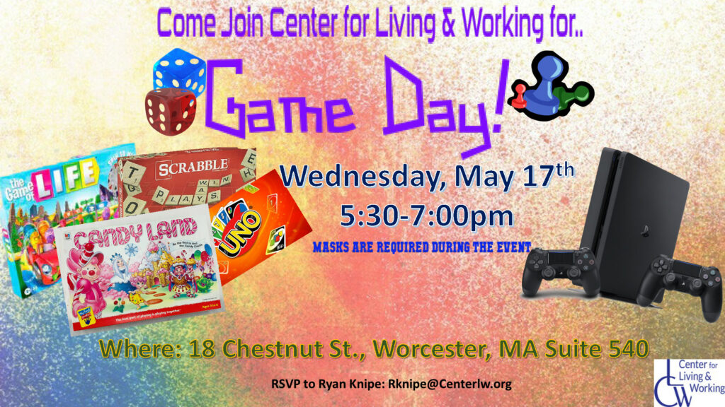 TAP May Calendar Game Day Flyer