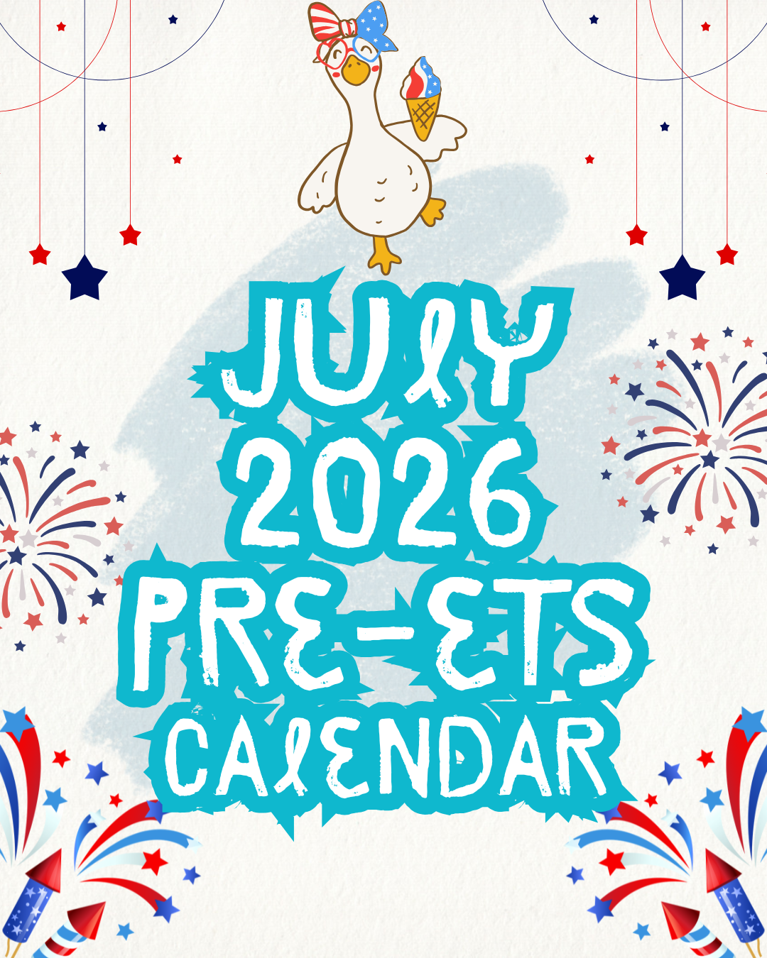 July 2026 Pre-ETS Calendar